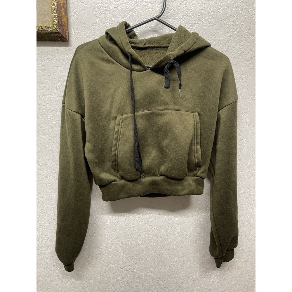 Green Women’s S Crop Hoodie, Used
